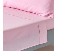 (Double, Pink) Egyptian Cotton Flat Sheet 200 Thread Count Bed Sheet