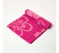 Pink Flower 100% Recycled Cotton Beach Towel