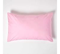 HOMESCAPES Pink Pure Egyptian Cotton Pillowcase Standard Size 200 TC 400 Thread Count Percale Equivalent Housewife Pillow Case Pack of 2