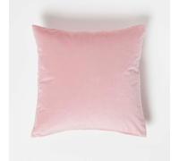 (Pink, 45 x 45 cm) Velvet Cushion