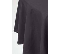 (178 cm Round, Black) Plain Cotton Tablecloth