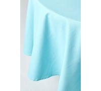(178 cm Round, Blue) Plain Cotton Tablecloth