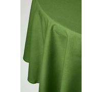 Homescapes Dark Olive Cotton Round Tablecloth 178 Cm