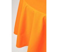 Plain Cotton Round Tablecloth, 178 cm Homescapes Orange One Size