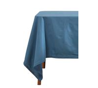 Plain Cotton Tablecloth, 137cm x 178cm Homescapes Mid Blue One Size