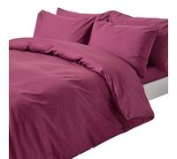 Homescapes King Size Plum Egyptian Cotton Duvet Cover Set 200 TC