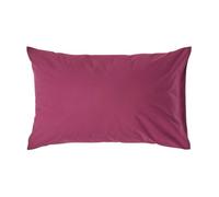 (Standard - 48 x 74 cm, Plum) Egyptian Cotton Pillow Case 200 TC Equivalent 400 Thread Count