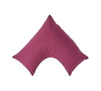 Homescapes Plum Egyptian Cotton V Shaped Pillowcase 200 Tc
