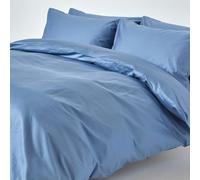 HOMESCAPES 1000 Thread Count Egyptian Cotton Blue Duvet Cover Set Single Luxury Quilt Cover Bedding Set Pillowcase Included