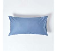 HOMESCAPES Premium 1000 TC Egyptian Cotton Sateen Weave Housewife Pillowcase, King Size - Air Force Blue
