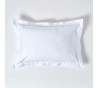 (Standard - 48 x 74 cm, White) Egyptian Cotton Oxford Pillowcase 1000 Thread Count