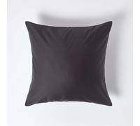 HOMESCAPES 1000 Thread Count Egyptian Cotton Grey 60 x 60 cm Pillowcase Euro Size Luxury Pillow Case