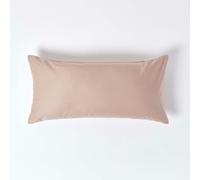 HOMESCAPES Premium 1000 TC Egyptian Cotton Sateen Weave Pillowcase, European Size - Mink - 40 x 80 cm