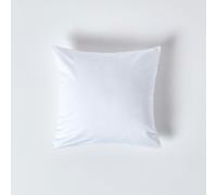 HOMESCAPES Premium 1000 TC Egyptian Cotton Sateen Weave Pillowcase, European Size - White - 40 x 40 cm