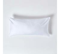 HOMESCAPES Premium 1000 TC Egyptian Cotton Sateen Weave Pillowcase, European Size - White - 40 x 80 cm