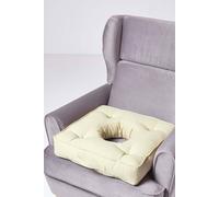 Homescapes Pressure Relief Armchair Booster Cushion in Light Green | Size: 50 cm x 50 cm Homescapes Light Green 50 cm x 50 cm