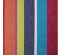 HOMESCAPES 100% Cotton Fabric Fat Quarters, Multi Coloured Striped Cotton Fabric, 150cm Wide Stripe Cotton Fabric Squares by The Metre, Craft Material for Sewing, DIY, Patchwork & Quilting Red Green