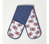Union Jack Cotton Double Oven Glove Homescapes Multi One Size
