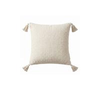 Homescapes Pure Handmade Cotton Muslin Cushion With Cover, (45 X 45 Cm)