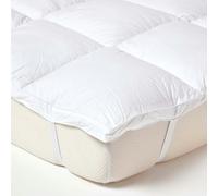 HOMESCAPES Pure Indulgence Pearl Polyester Mattress Topper - King