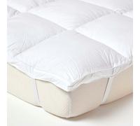 HOMESCAPES Pure Indulgence Pearl Polyester Mattress Topper - Super King