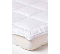 Homescapes Pure Mulberry Silk Blend Mattress Topper 700Gsm In White White King
