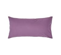HOMESCAPES Purple Grape Pure Egyptian Cotton Euro Size Pillowcase 40 x 80 cm 200 TC 400 Thread Count Percale Equivalent Pillow Case with Zip