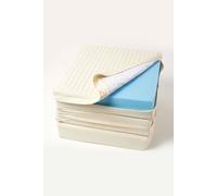 Homescapes Quilted Cotton 3 Seater Orthopaedic Booster Cushion Cover in Cream Homescapes Cream