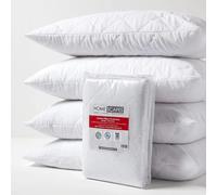 HOMESCAPES Pillow Protectors 4 Pack Quilted Top Pillow Covers Super Soft Hypoallergenic and Anti-Dust Mite Protectors with Diamond Quilting 48 x 74 cm