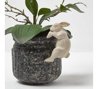 HOMESCAPES Rabbit Pot Hangers - Pot Decoration