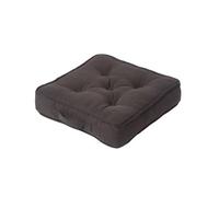 Homescapes Rajput Ribbed Cotton Floor Cushion Black