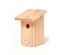 Homescapes Real Wood Winter Wren Bird Box House In Beige Beige