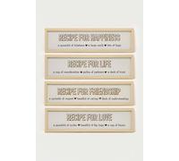 Homescapes Recipes Wall Art, 13 X 52Cm, Set Of 4 In Beige Beige