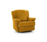 Homescapes Recliner Seat 'iris' Armchair Cover Elasticated Slipcover Protector In Mustard Mustard One Size