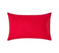 Homescapes Red Egyptian Cotton Housewife Pillowcase 200 Tc