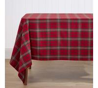 Homescapes Prince Edward Tartan Christmas Tablecloth, 137cm x 178cm in Red | Size: 137 cm x 178 cm Homescapes Red 137 cm x 178 cm