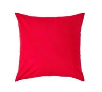 HOMESCAPES Red Pure Egyptian Cotton Euro Size Pillowcase 60 x 60 cm 200 TC 400 Thread Count Percale Equivalent Large Square Pillow Case with Zip