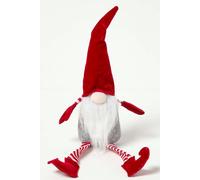 Homescapes Red Sitting Santa Gonk Christmas Decoration Homescapes Red