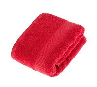 HOMESCAPES Red Turkish Cotton Hand Towel Super Soft Thick & Absorbent 500 GSM Towel Heavy Weight for everyday Luxury