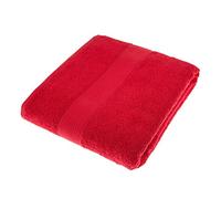 HOMESCAPES Red Turkish Cotton Jumbo Towel Super Soft Thick & Absorbent 500 GSM Towel Heavy Weight for everyday Luxury