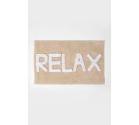 Homescapes Beige Relax Bath Mat 100% Cotton, 50 X 80 Cm