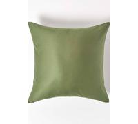 Homescapes Moss Green Continental Pillowcase Organic Cotton 400 Tc, 40 X 40Cm