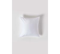 Homescapes Sateen Cotton Continental Pillowcase 400 TC, 40 x 40 cm in White Homescapes White 40 x 40 cm