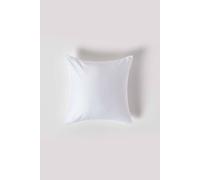 Homescapes Sateen Cotton Continental Pillowcase 400 TC, 40 x 40 cm in White Homescapes White 40 x 40 cm