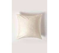 Homescapes Sateen Cotton Continental Pillowcase 400 Tc, 60 X 60 Cm In Cream Cream