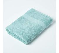 HOMESCAPES Sea Green Turkish Cotton Bath Towel Super Soft Thick & Absorbent 500 GSM Towel Heavy Weight for everyday Luxury