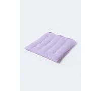 Solid Cotton Seat Pad with Button Straps - Mauve / 5cm