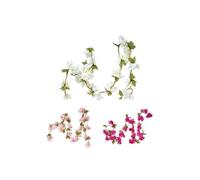 Set of 3 Artificial Blossom Flower Garlands, 5 Ft Homescapes Multi One Size