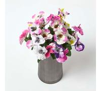 Homescapes Set Of 3 Pansy Spray Single Stems