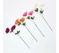 Homescapes Set of 4 Artificial Autumn Chrysanthemum Stems Homescapes Multicolor